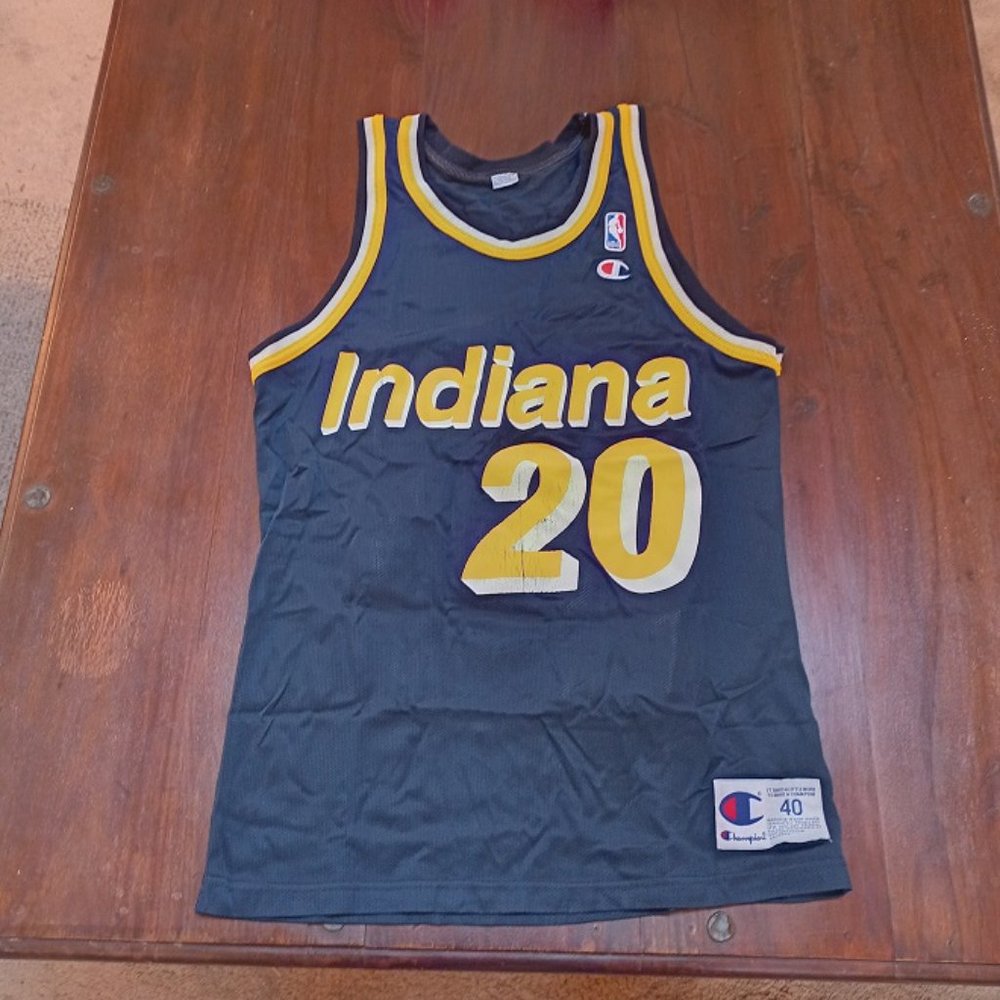 Champion Fred Hoiberg Indiana Pacers NBA Basketball Jersey Adult Medium 40